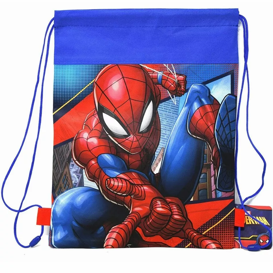 Spiderman Sling Bag for Kids, Spiderman Drawstring Bag for Kids Blue Party Favor - Image 2 of 2