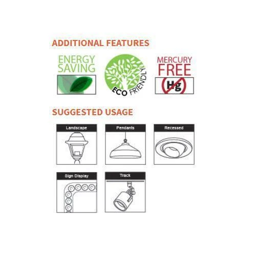 Sunlite 6Pk Amber LED PAR30 Reflector Light Bulb, 3W, Medium Base, Dimmable - Image 3 of 4