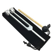 Durable 128Hz Tuning Fork & Mallet Set Sound Vibrations for Meditation Yoga
