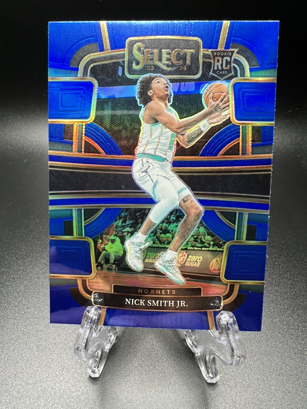 2023-24 Panini Select NICK SMITH JR Rookie RC Blue Silver Prizm #89 Hornets