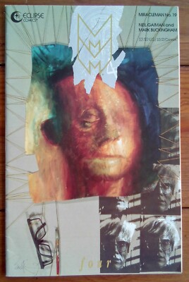 MIRACLEMAN 19, NEIL GAIMAN, ECLIPSE COMICS, NOVEMBER 1990, FN