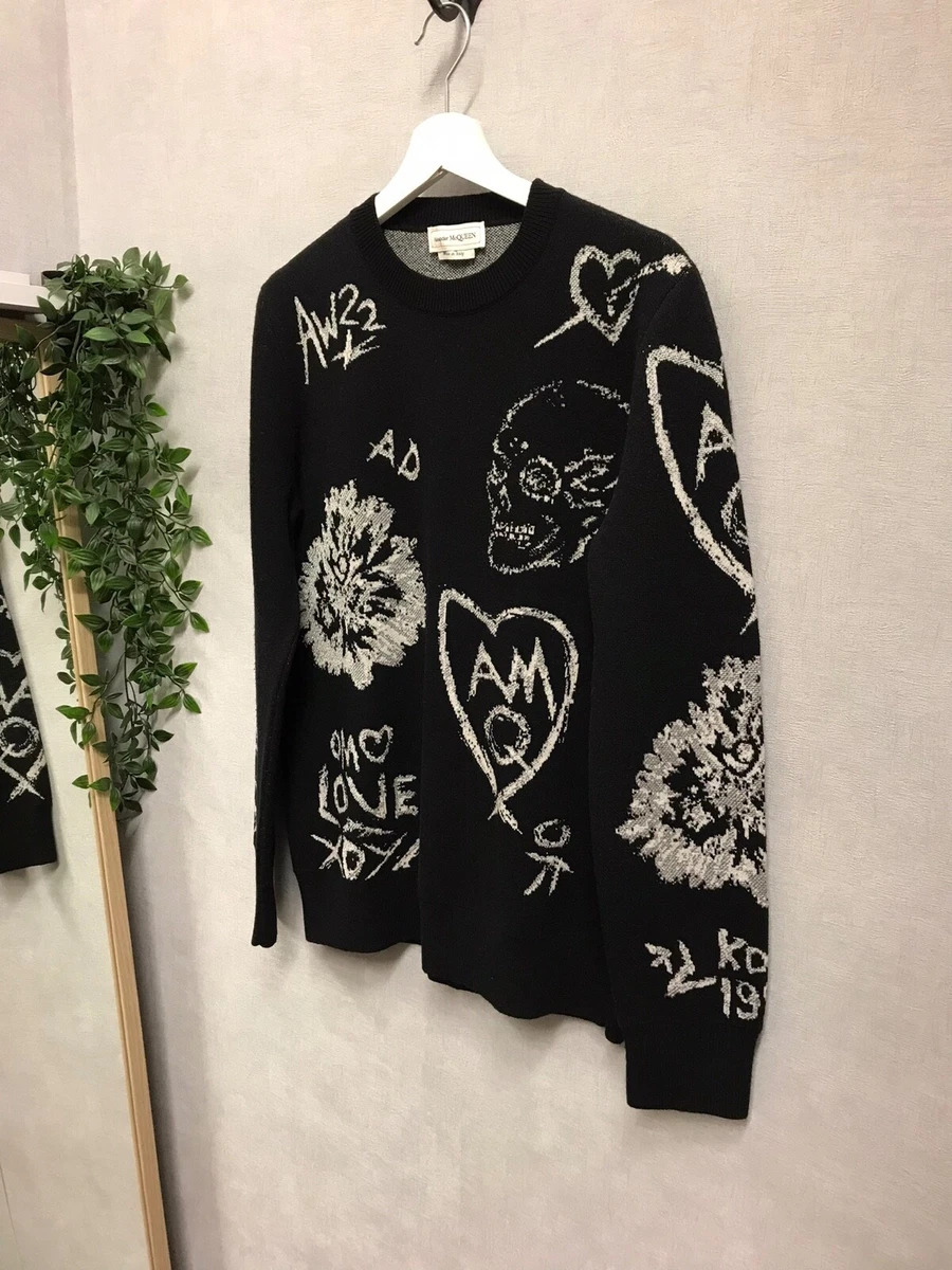 Alexander mcqueen hotsell black jumper