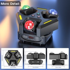3 Head Moving Light LED 180W Beams DMX Sound Active Master Slave For DJ Party