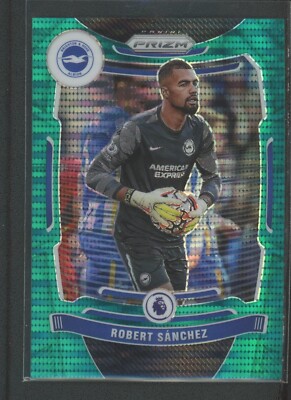 2021-22 Robert Sanchez 17/49 Panini Prizm Premier League Cyan Breakaway