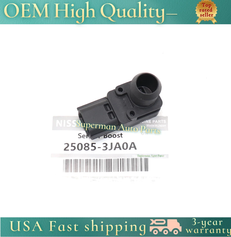 Sensor de pressão sensor impulsionador OEM 25085-3JA0A para Nissan Altima Pathfinder QX60 - Imagem 4 de 4