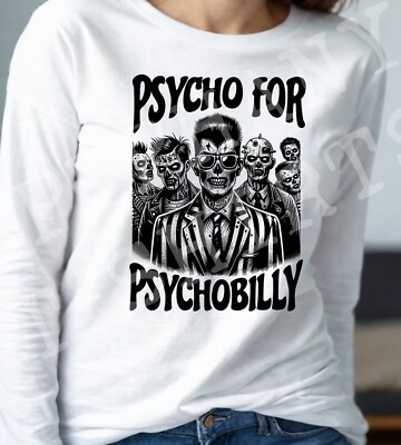 Psychobilly T-Shirt Langarm Rockabilly Punk Rock & Roll Zombies