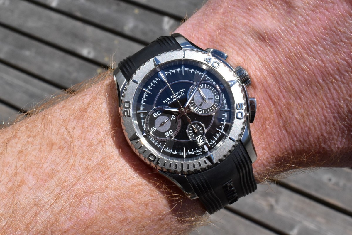 Hamilton Jazz Mater Seaview Valjoux 7753 Chronograph 45mm H376160
