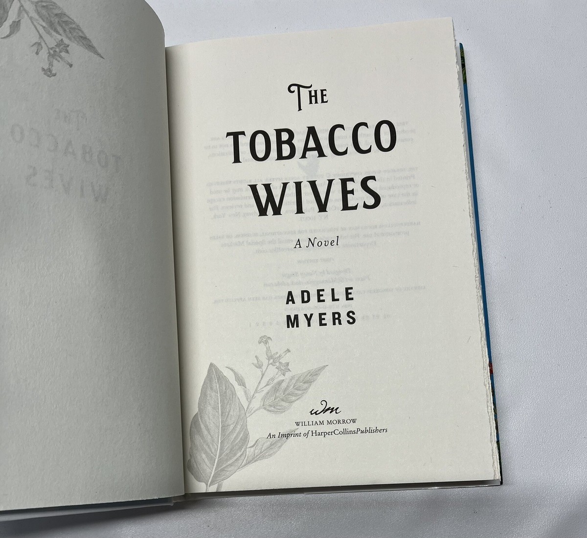 The Tobacco Wives by Adele Myers 1st Edition 2022 Hardcover 9780063082939|  eBay