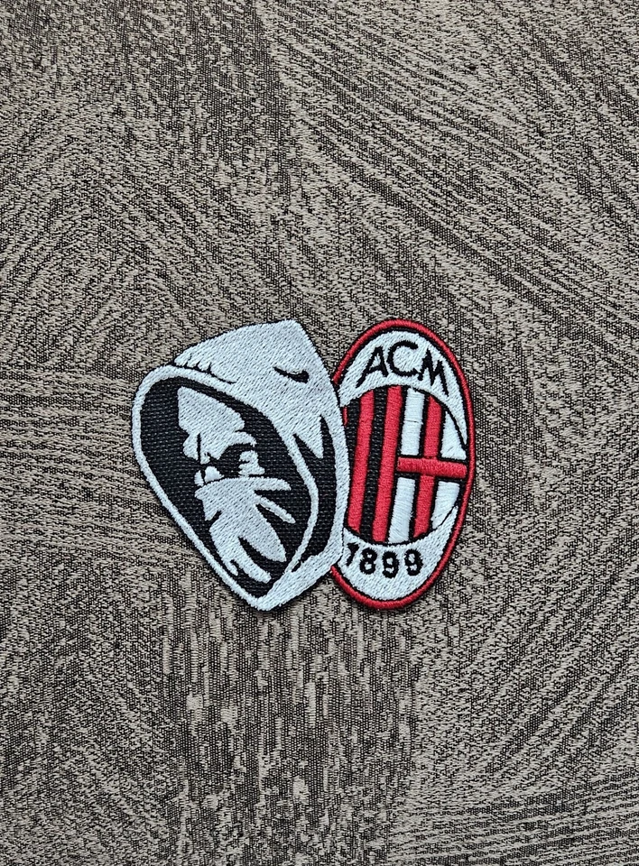 Patch Toppa Banditi Curva sud Milan Ricamata TERMOADESIVA o Cucire 8x9 CM