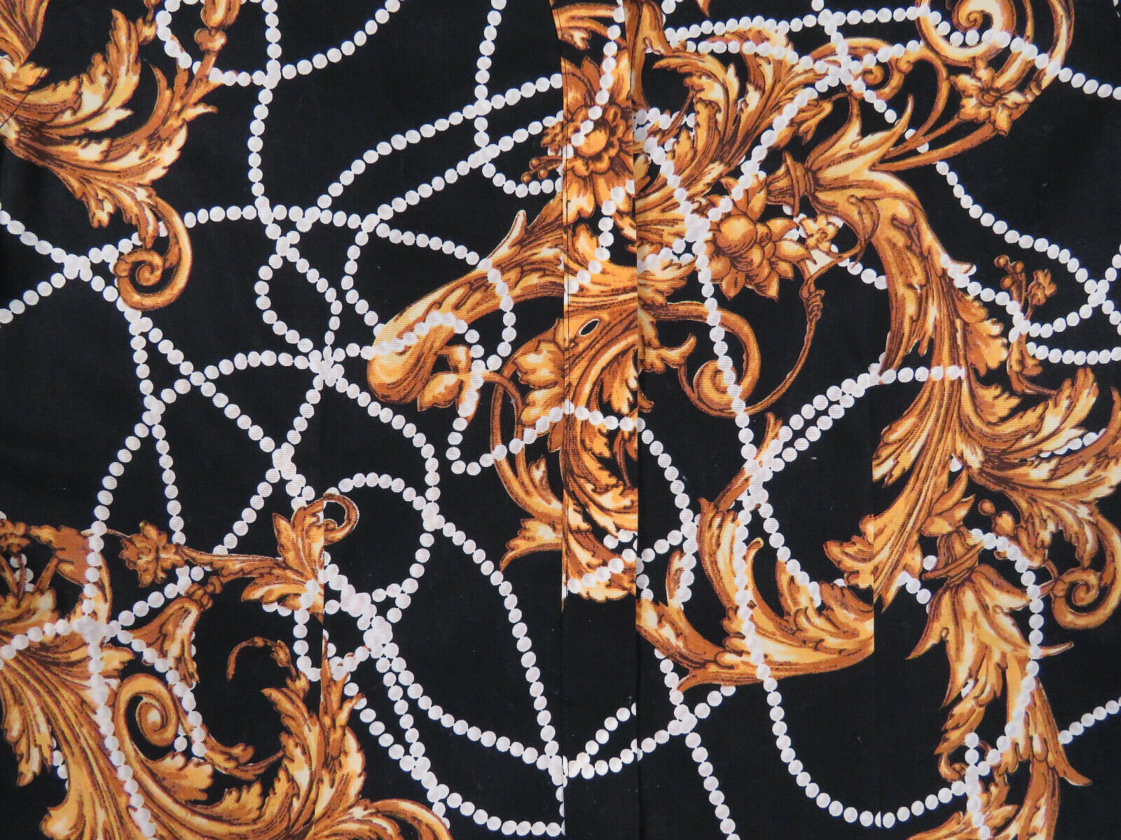 Vintage 80s 90s Baroque Royalty Pearls Black Gold… - image 2