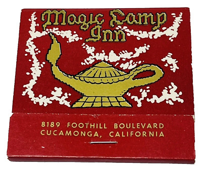 Magic Lamp Inn Cucamonga CA Circle Room Advertising Matchbook Pat Vernola