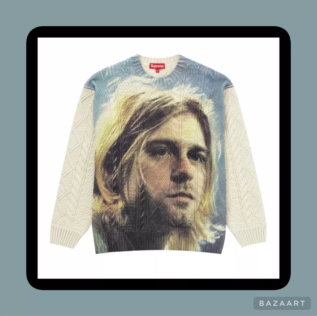 2023 Supreme Kurt Cobain Sweater White M