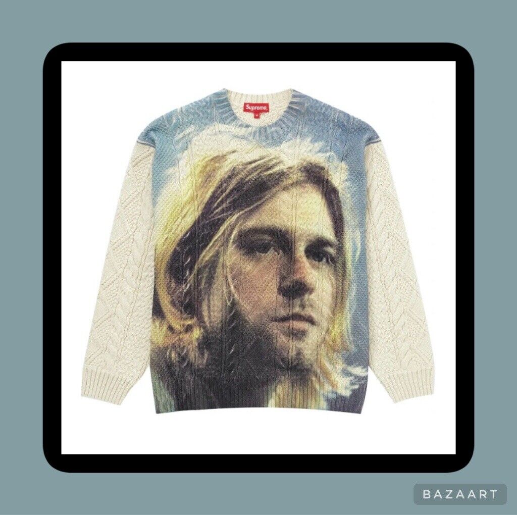 Supreme Kurt Cobain Knit Sweater SS23 Brand New With Tags - Size Large ✅✅✅