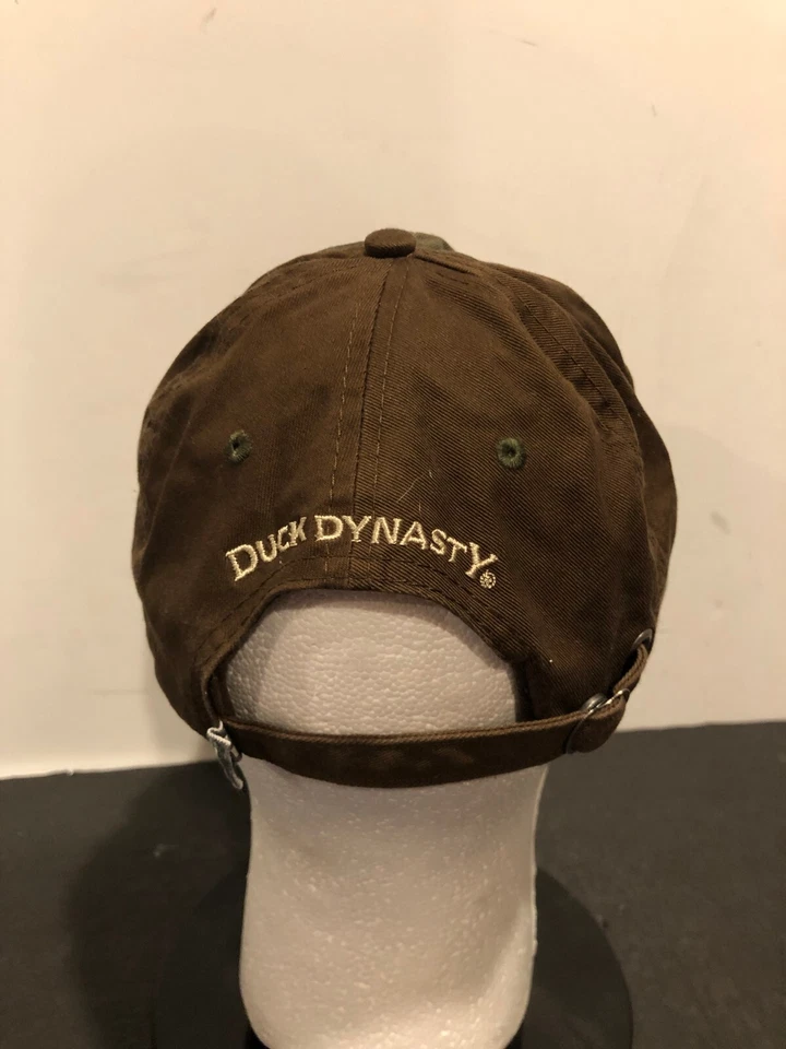 Duck Commander Duck Dynasty Distressed Green Olive Hat Cap Adjustable Strap - Image 3 of 4