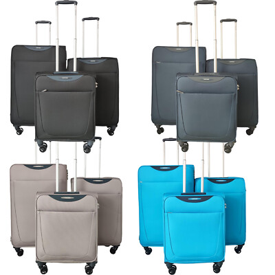 4-Rad Koffer Spinner erweiterbar leicht Gepäck Trolley Koffer Tasche LocK