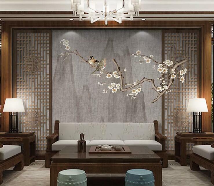 3D Art Mountain Bird ZHUA6017 Wallpaper Wall Murals Removable Self-adhesive Amy