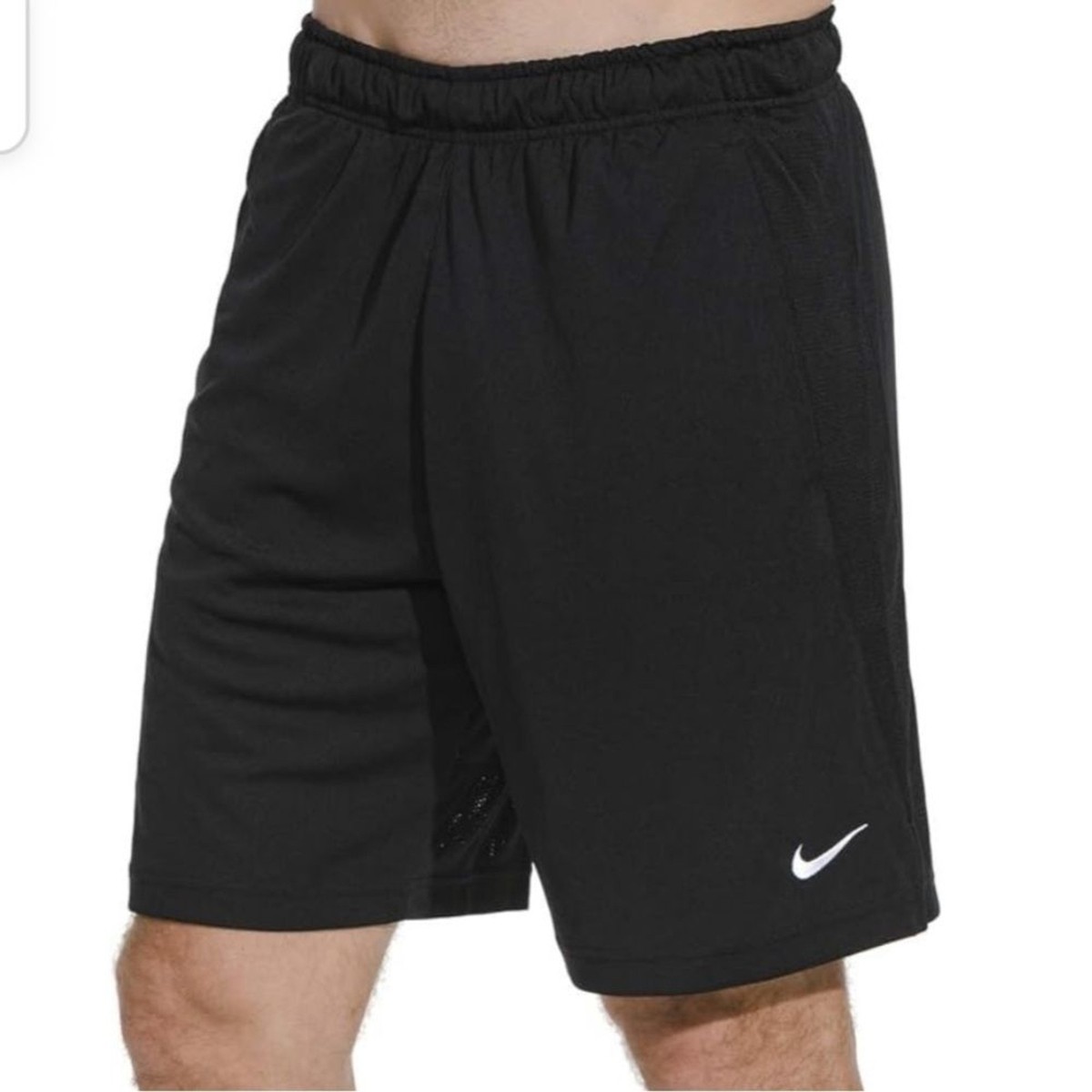 Men's Nike Shorts Black Athletic Shorts Drawstring Waist, Lined