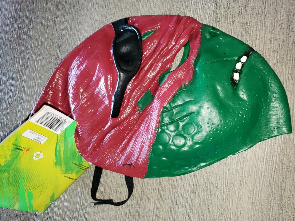 teen boys men NINJA TURTLE MASK ages 14 up NEW NWT NICKELODEON RAPHAEL RED @@ - Image 2 of 2
