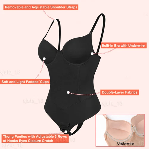 Tummy Control Fajas Colombianas Reductoras Levanta Cola Post Surgery Body Shaper - Picture 12 of 28