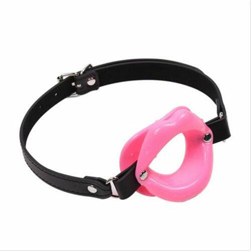 NEW Lip Silicone Sissy Bimbo Open Mouth Gag Lips W Strap O Ring Ball Restraints EBay