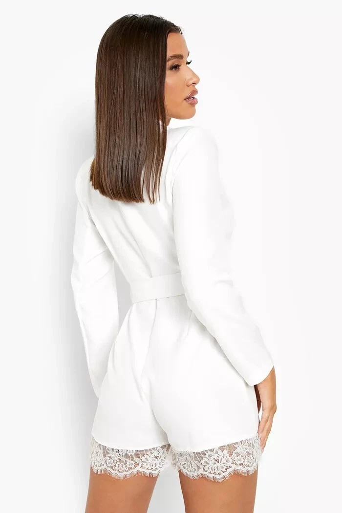 Belted blazer playsuit sale