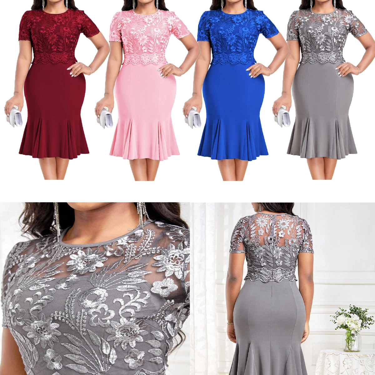 Womens Ladies Partydress Formal Dresses Valentine s Day Prom Gown