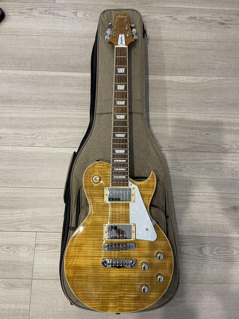 Aria Pro II Electric Guitar PE-AE200 Yellow Gold W/Gig Bag Used Product aria bag electric gold guitar pro product used yellow 