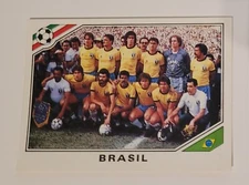 Panini 1986 Mexico 86 Stickers 239 Team Brazil Brazil Unglued Zico Socrates WC World Cup