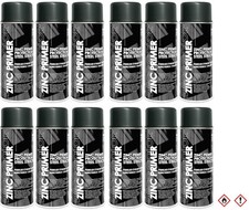 12 St&uuml;ck DC ZINC Primer 400ml 97% bis 300&deg;C Grundierung Rostschutz Zinkspray