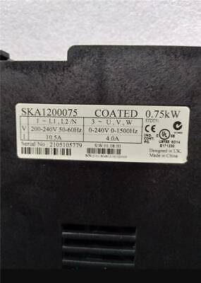 One Emerson Control Techniques Frequency Changer SKA1200075 220V 0.75KW Used