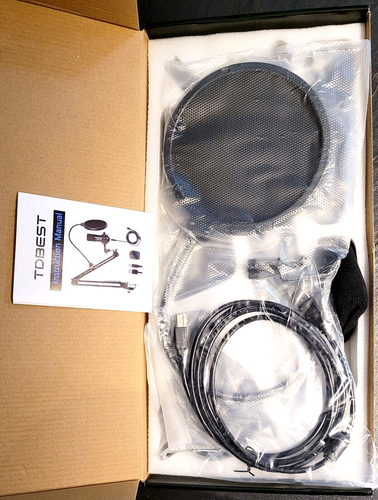 TDBEST TD-507 USB Kondensator-Mikrofon Kit für Podcasts, Internet, Games, Skype - Bild 6 von 10