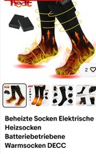 Beheizbare Socken Akku Heizsocken Beheizte Heizung Fußwärmer Thermosocken Sock