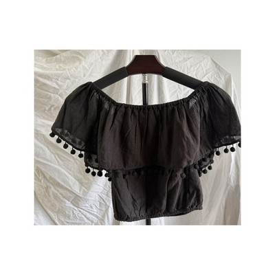 Buggy NYC Alexandra Half Top - Black XS/S (NWT)