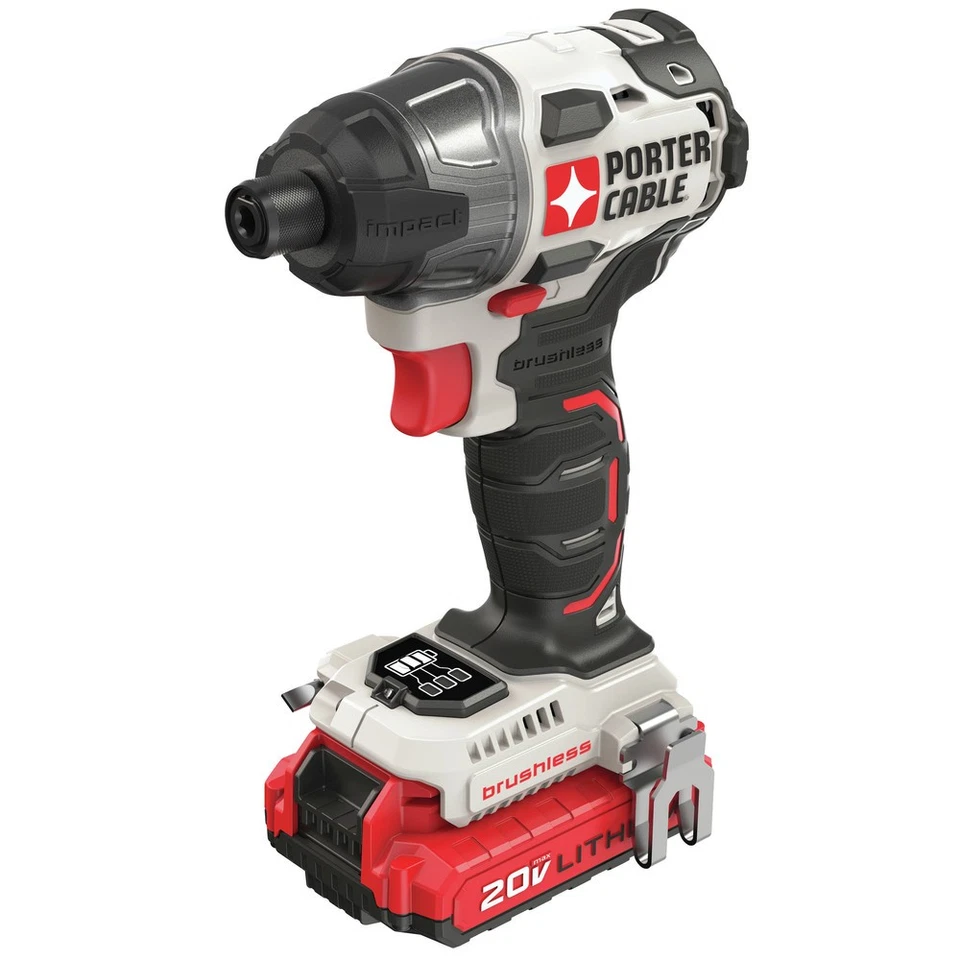 Porter-Cable PCCK647LB 20V MAX 1/4" Impact Driver Kit w/2 Batteries (1.5 Ah) New - Image 3 of 4