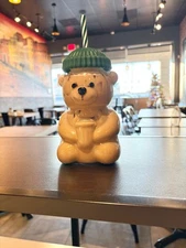 2025 Bearista BEAR Glass Jar Cold Cup Tumbler with Straw - NEW LIMITED EDITION