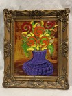 ORIGINAL TALI LANDSMAN FLOWER VASE ACRYLIC PAINTING 19