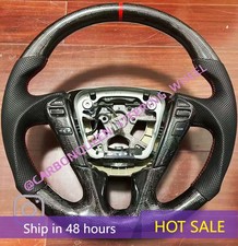 Real Carbon Fiber Steering Wheel For Nissan Quest 2011-2017years+buttons