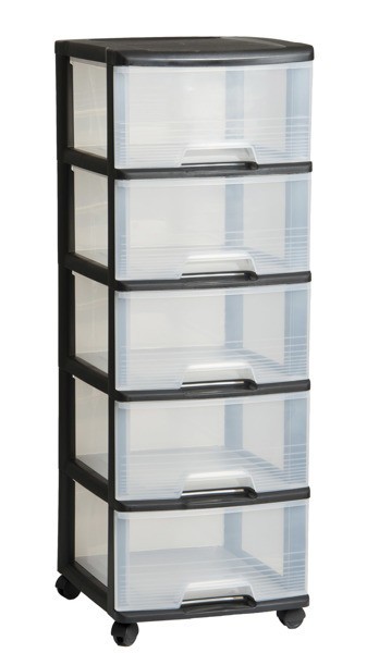 Curver Regal Mit 5 Schubladen Standregal Kommode Schrank Regalschrank Regalkorb-image