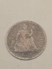 1871 Seated Liberty Silver Half Dime 5c - Philadelphia Mint
