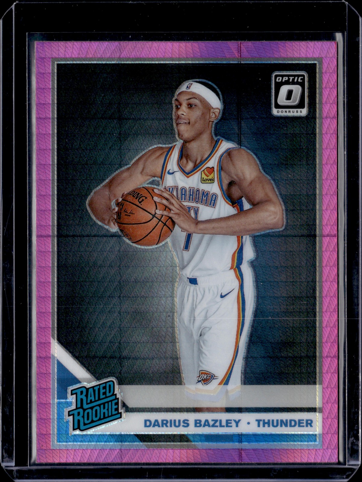 2019-20 Donruss Optic #156 Darius Bazley Hyper Pink