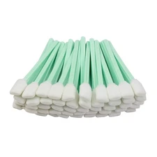 100 Pack Foam Cleaning Swabs For Printers Keyboards Optical Equipment 5.1 Inch