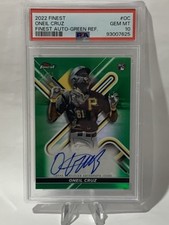 2022 Topps Finest - Finest Auto Oneil Cruz #FA-OC Green Refractor /99 (AU, RC)