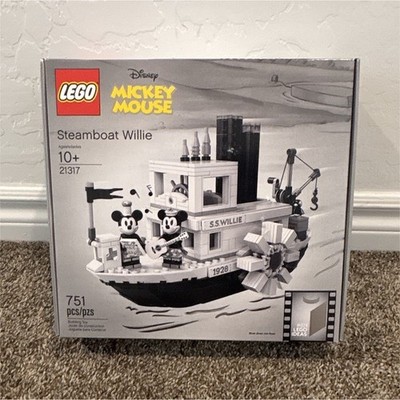 LEGO Ideas Disney Steamboat Willie 21317 Complete Set 751pcs Ages 10+ Box