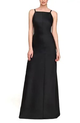 Kay Unger Black Moira Square Neck Sleeveless Gown Size 8 $328