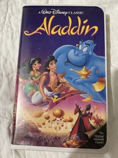 Disney s Aladdin RARE Black Diamond Edition VHS 1662 10/7/1993