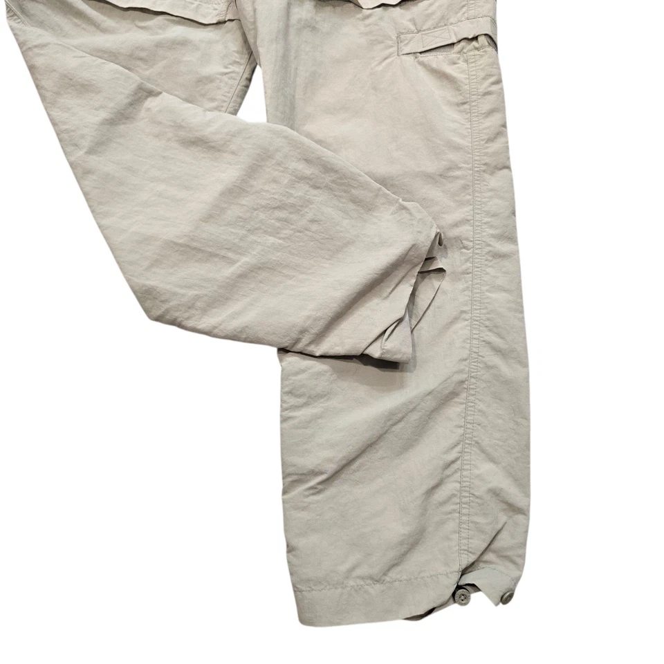 Pantalones cargo convertibles Royal Robbins para mujer talla 8 senderismo aire libre beige Foto 2 de 4