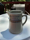 Red Wing Pitcher Stoneware Gray Line Spongeband