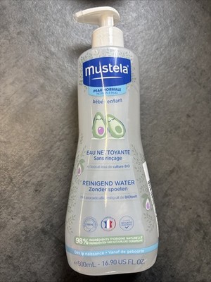 Mustela No Rinse Reinigungswasser 500ml Baby Sanfter Reiniger mit Avocado