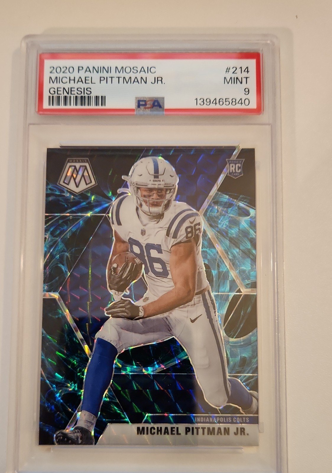 2020 Panini Mosaic - Rookies Michael Pittman Jr. #214 Genesis Mosaic Prizm (RC)
