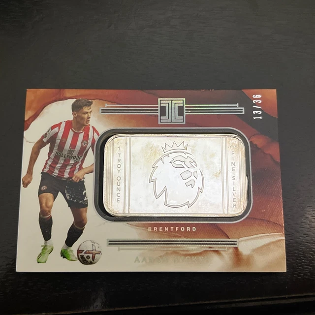 2022-23 Panini 1 Oz Silver Bar Card Aaron Hickey 13/36 Soccer Brentford Soccer